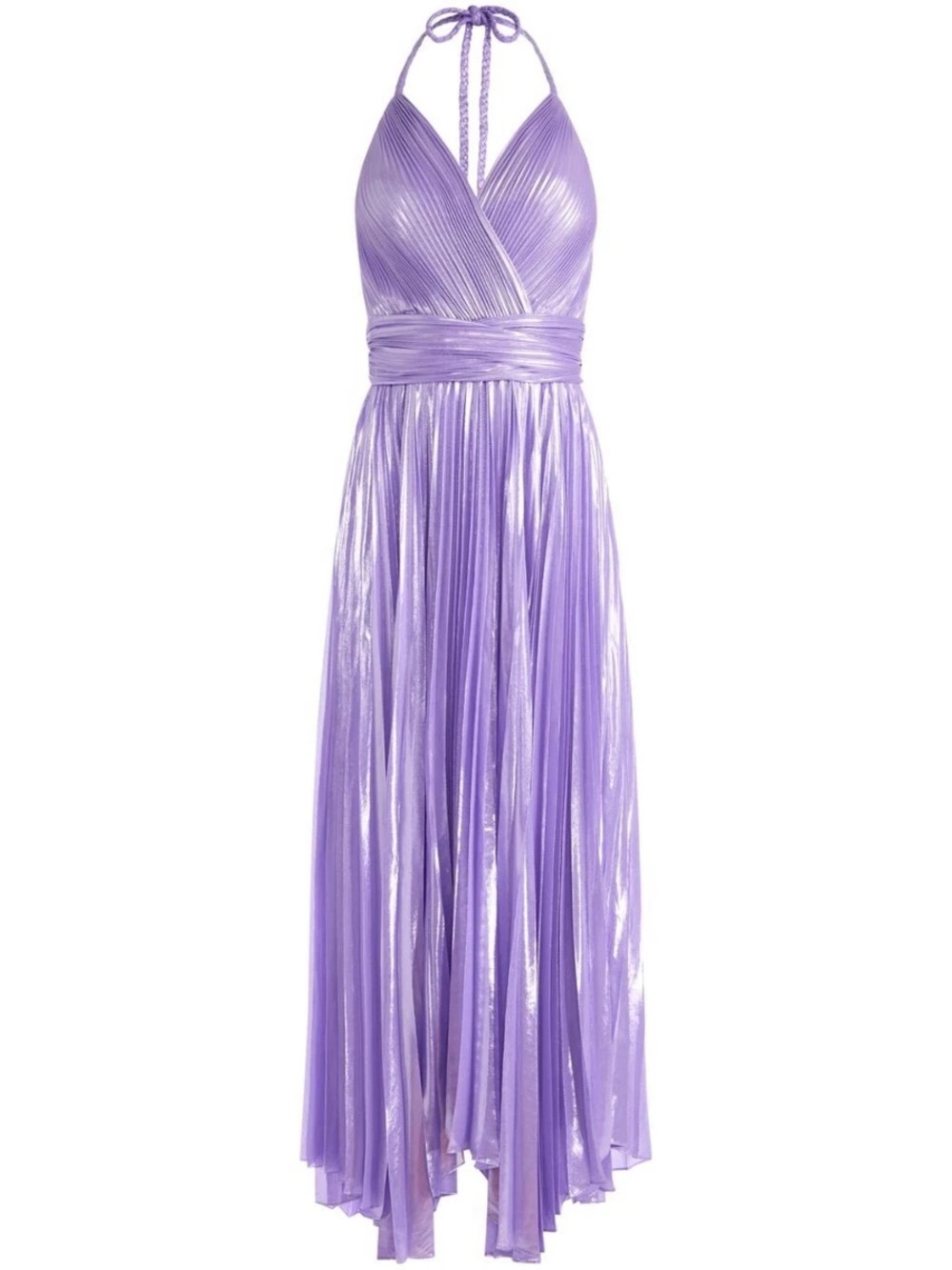 Alice and Olivia arista sleeveless pleated maxi dress in solstice